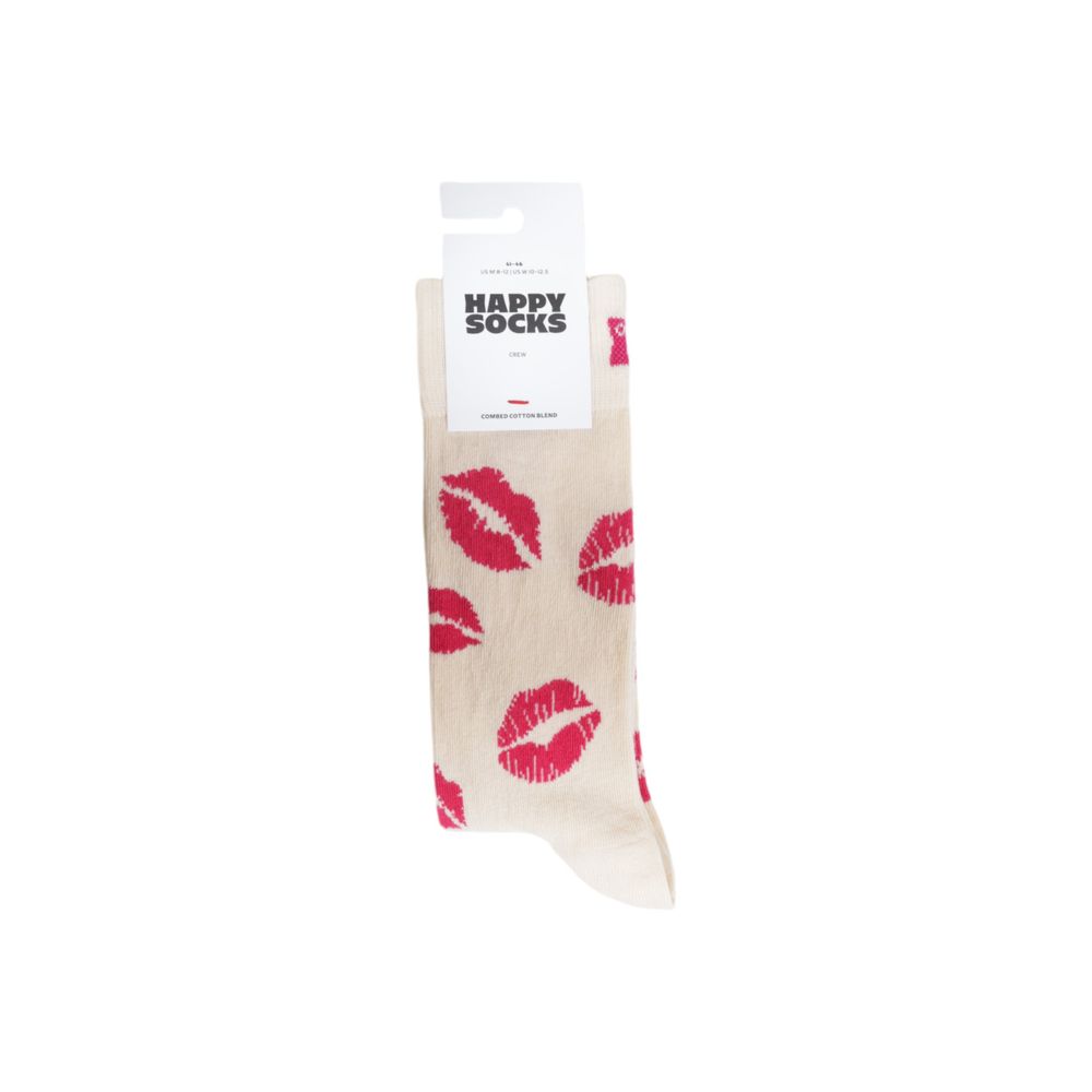 

Бежевые хлопковые носки Happy Socks