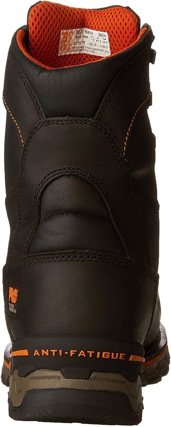 Timberland PRO мужские промышленные ботинки Boondock 8" с композитным мыском, устойчивые к проколам и водонепроницаемые, Black V1 — фото 3