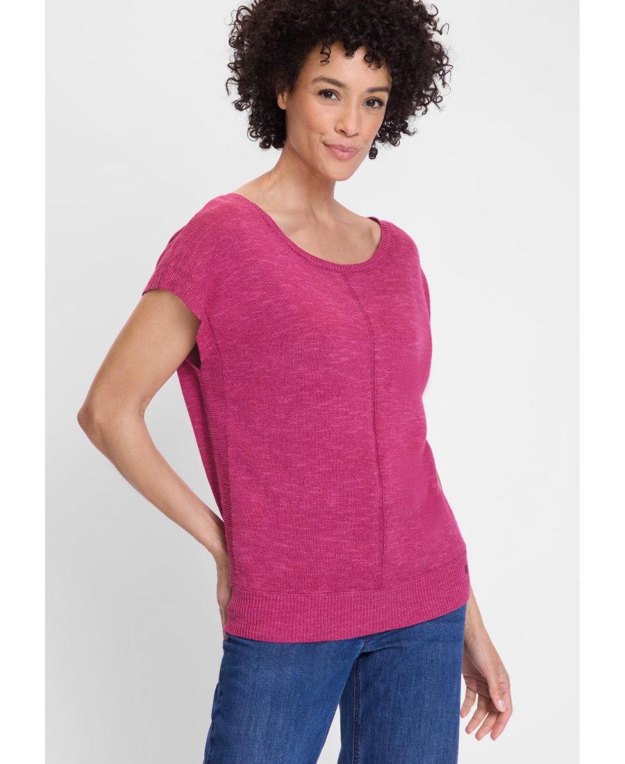 

Женский пуловер без рукавов с вырезом лодочка Olsen, Violet