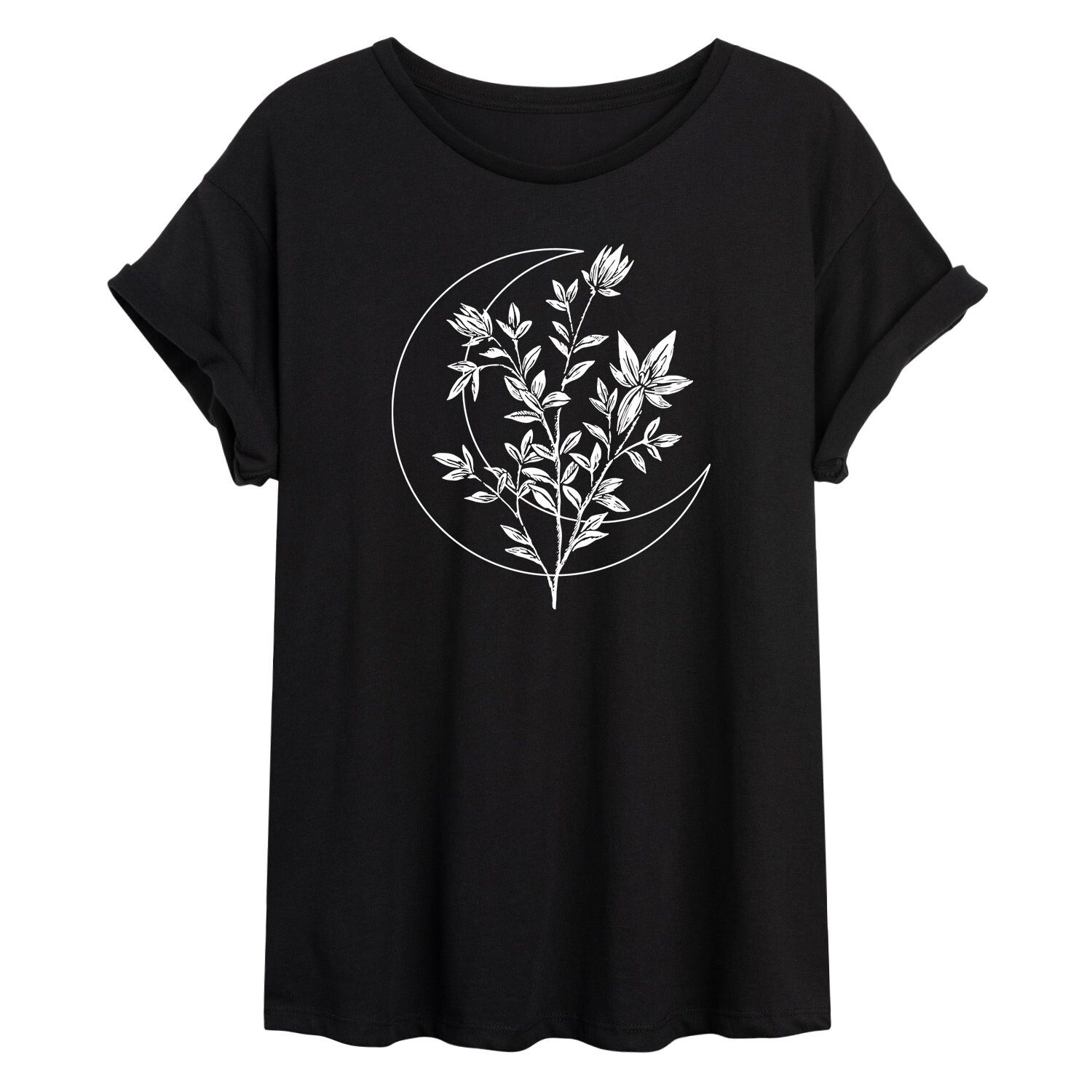 

Детская большая футболка с цветочным принтом в форме полумесяца Licensed Character