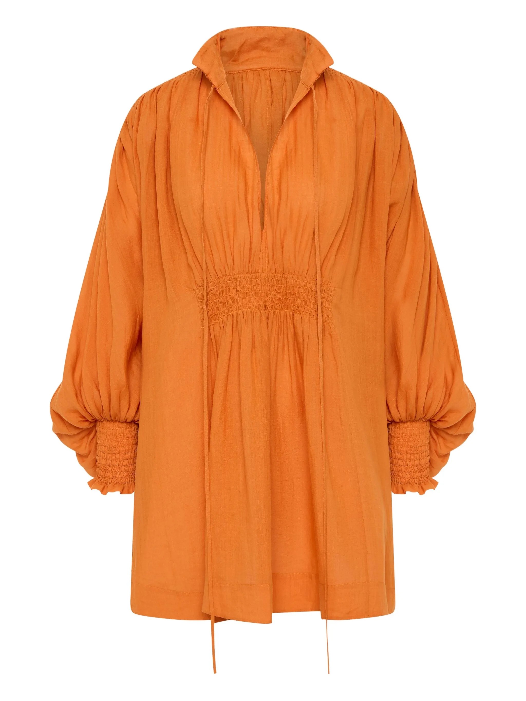 

Платье мини со сборками Lee Mathews, оранжевый