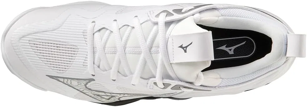 Мужские волейбольные кроссовки Mizuno Wave Momentum 3, White Black — фото 4
