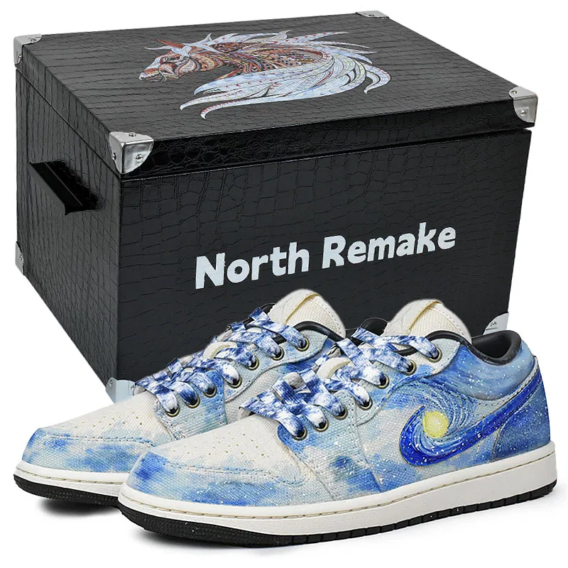 Кроссовки баскетбольные с принтом Starry Night Wave Jordan Gift Box 3