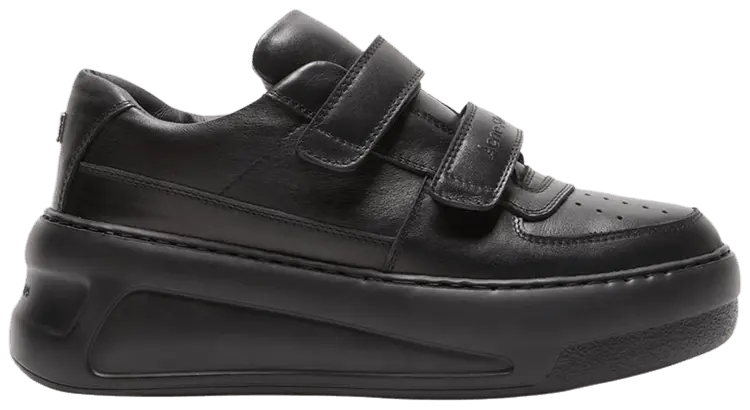 

Кроссовки Acne Studios на платформе с застежкой-липучкой, черный