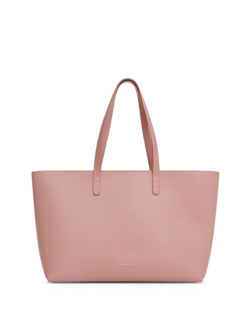 

Маленькая кожаная сумка-тоут на молнии Mansur Gavriel, цвет Pink