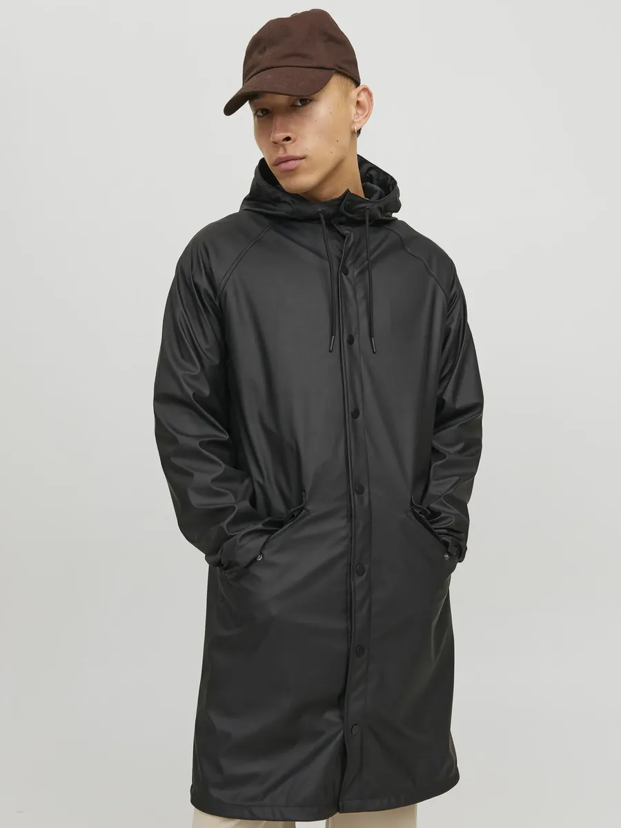 

Дождевик Jack & Jones "JJEURBAN RAIN COAT NOOS", с капюшоном, черный