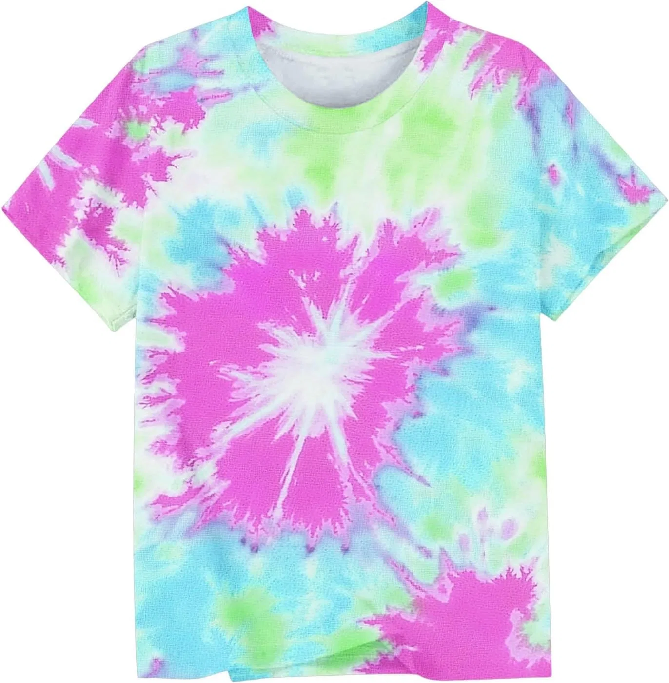 Футболка с tie-dye принтом, Zzalalana, Hot Pink — фото 4