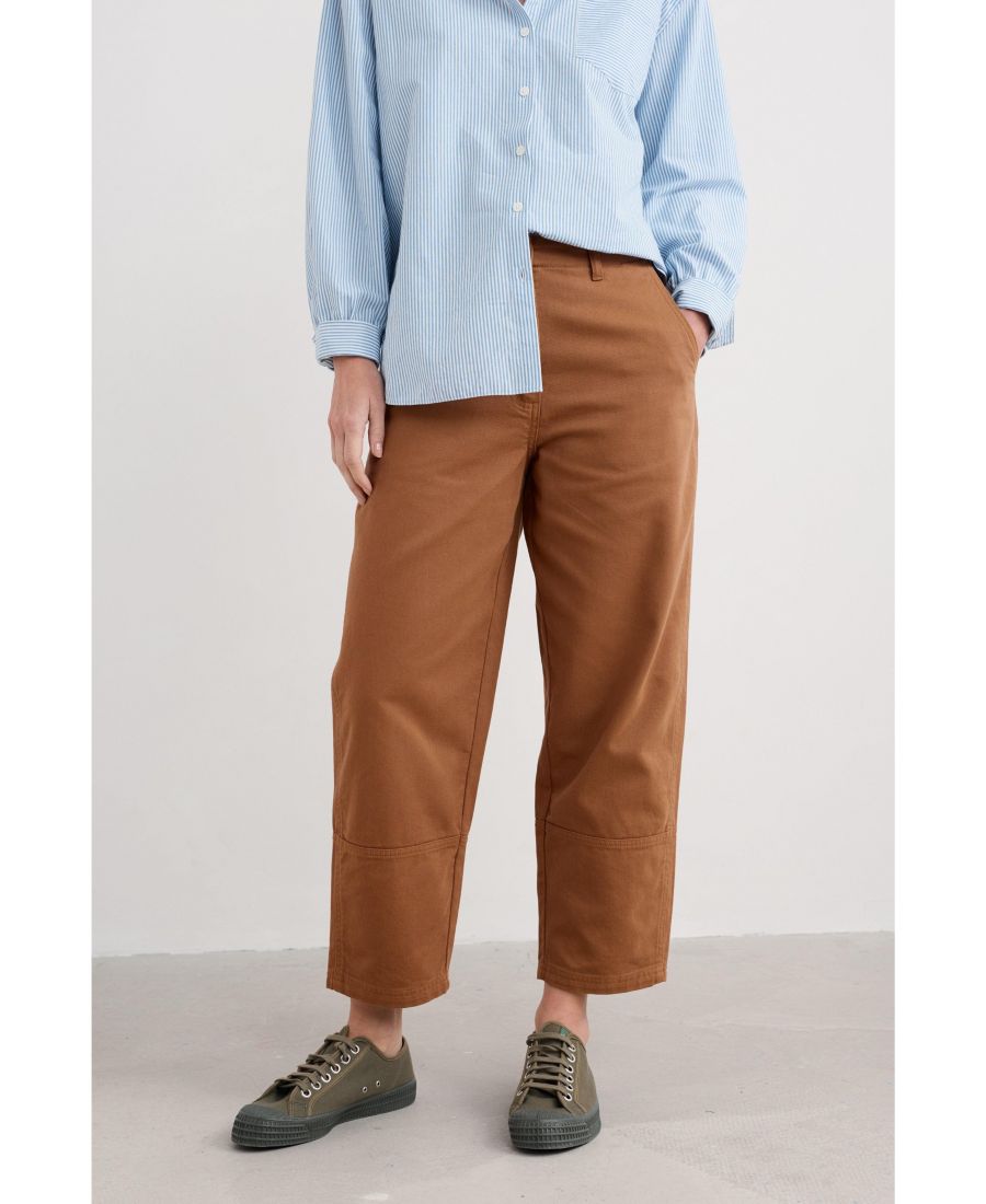 

Женские брюки с рисунком в виде фигур Seasalt Cornwall, Dark flax