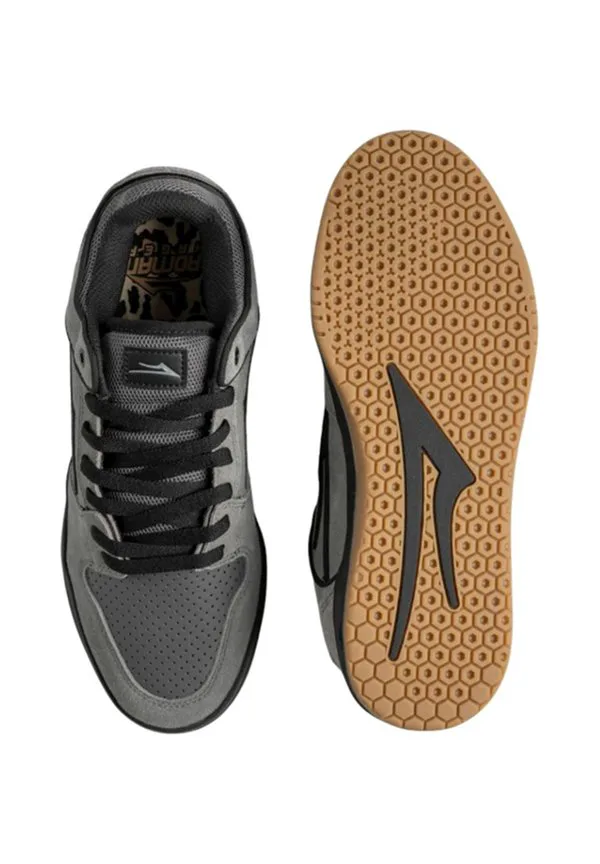 Низкие римские скейтбордные ботинки телфорд Lakai, Grey/Black — фото 3
