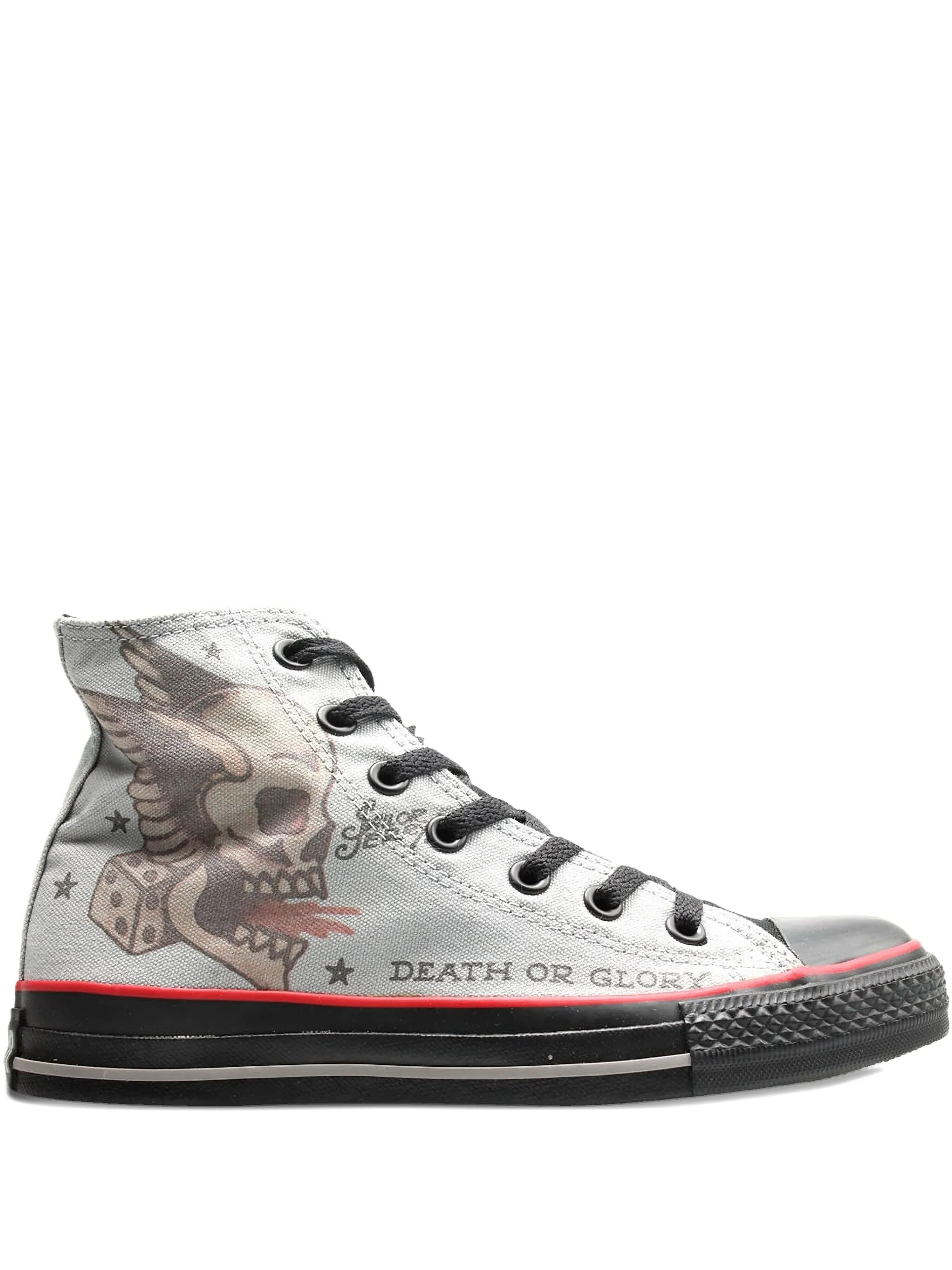 

Кеды Chuck Taylor All Star Tattoo Grey/Black из коллаборации с Sailor Jerry Converse, белый