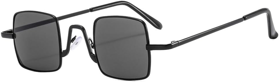 

Винтажные квадратные солнцезащитные очки 2027 года для женщин и мужчин, ретро-очки с зеркальными линзами, женская металлическая оправа, модные, конфетного цвета MTZJH, Black