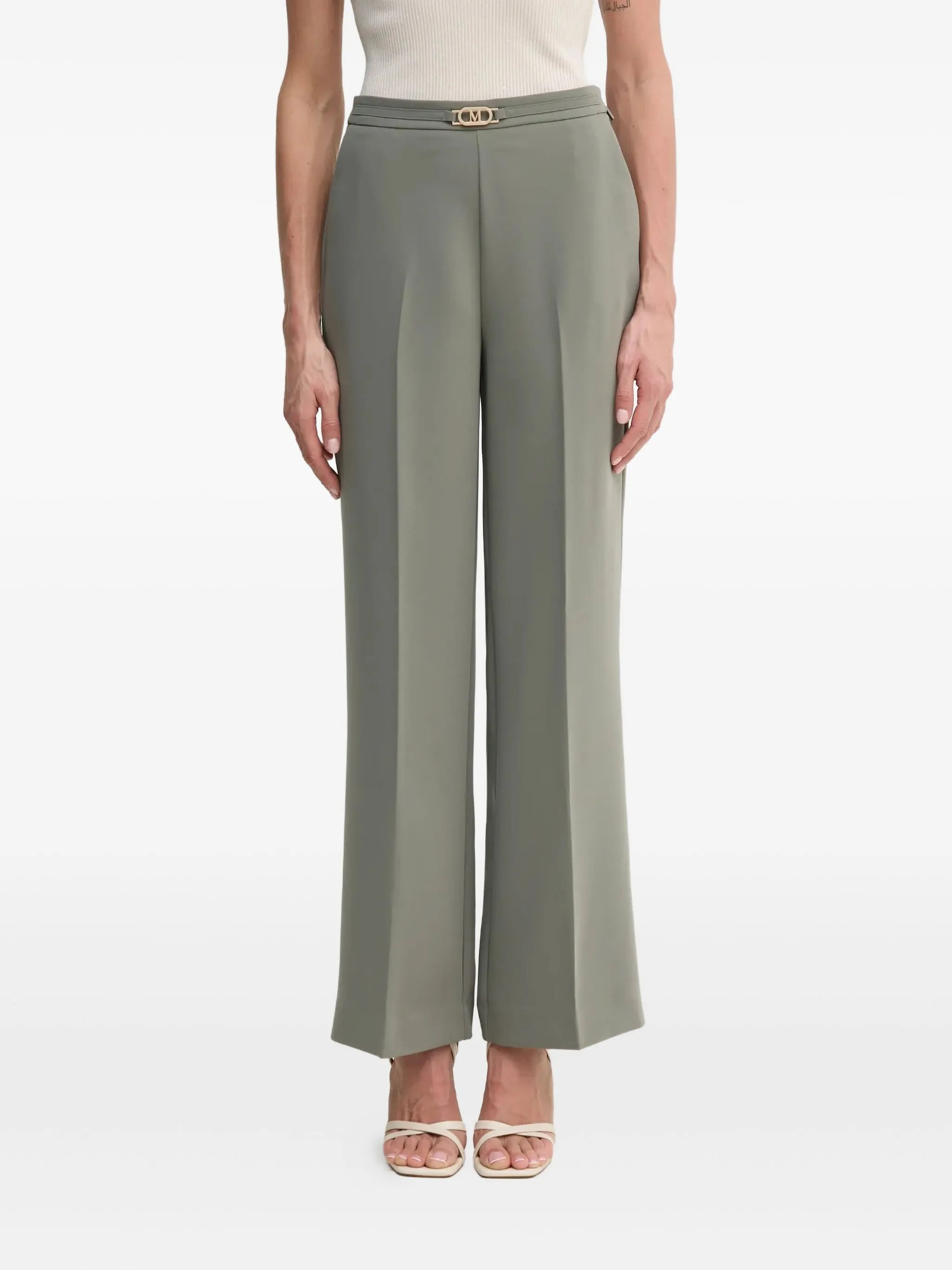 

Брюки строгого кроя с пряжкой Guess Usa, зеленый