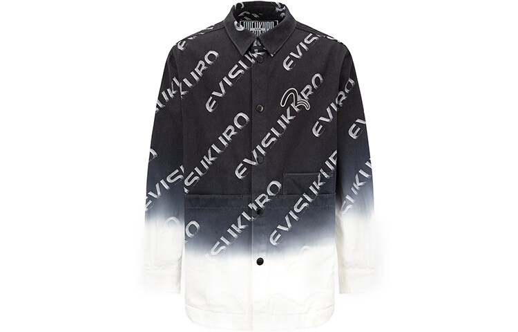 

Джинсовая куртка мужская черная Evisu, черный