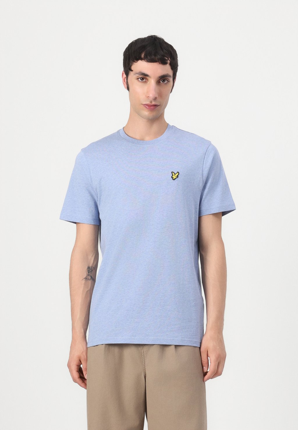 

Базовая футболка HEATHER Lyle & Scott, светло-серый