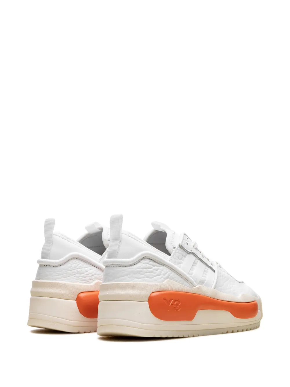 Кроссовки Y-3 Hokorivalry "White/Orange" Adidas, белый — фото 4