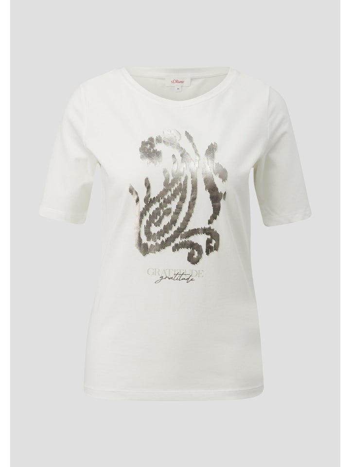 

Футболка в цвете 02D2_cream s.Oliver, Хаки, Футболка в цвете 02D2_cream s.Oliver