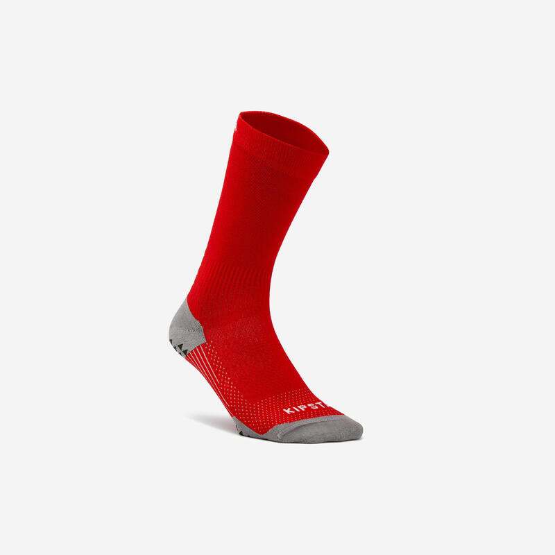 

Нескользящие футбольные носки половинной высоты женские/мужские — Viralto II Mid red KIPSTA, цвет rot