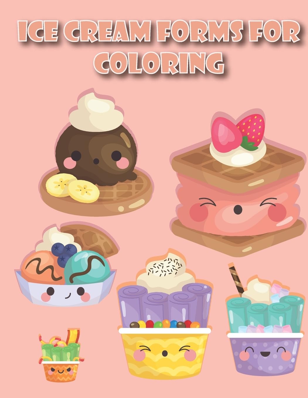

Ice Cream coloring: Coloring Book - Relaxing Coloring Pages | 30 Paper | 8.5 x 11 inches