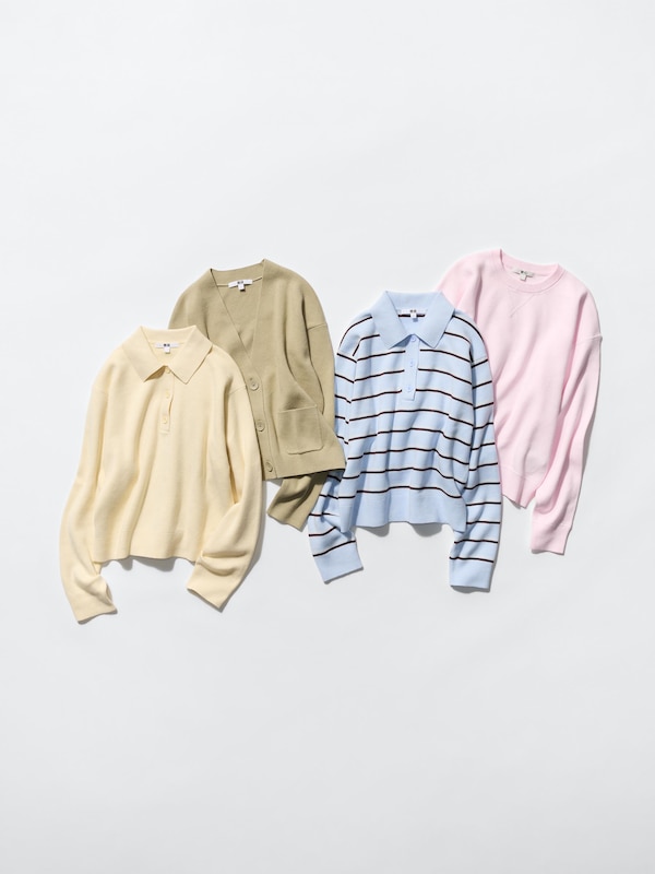 Хлопковый кардиган с V-вырезом Uniqlo, 52 green — фото 4