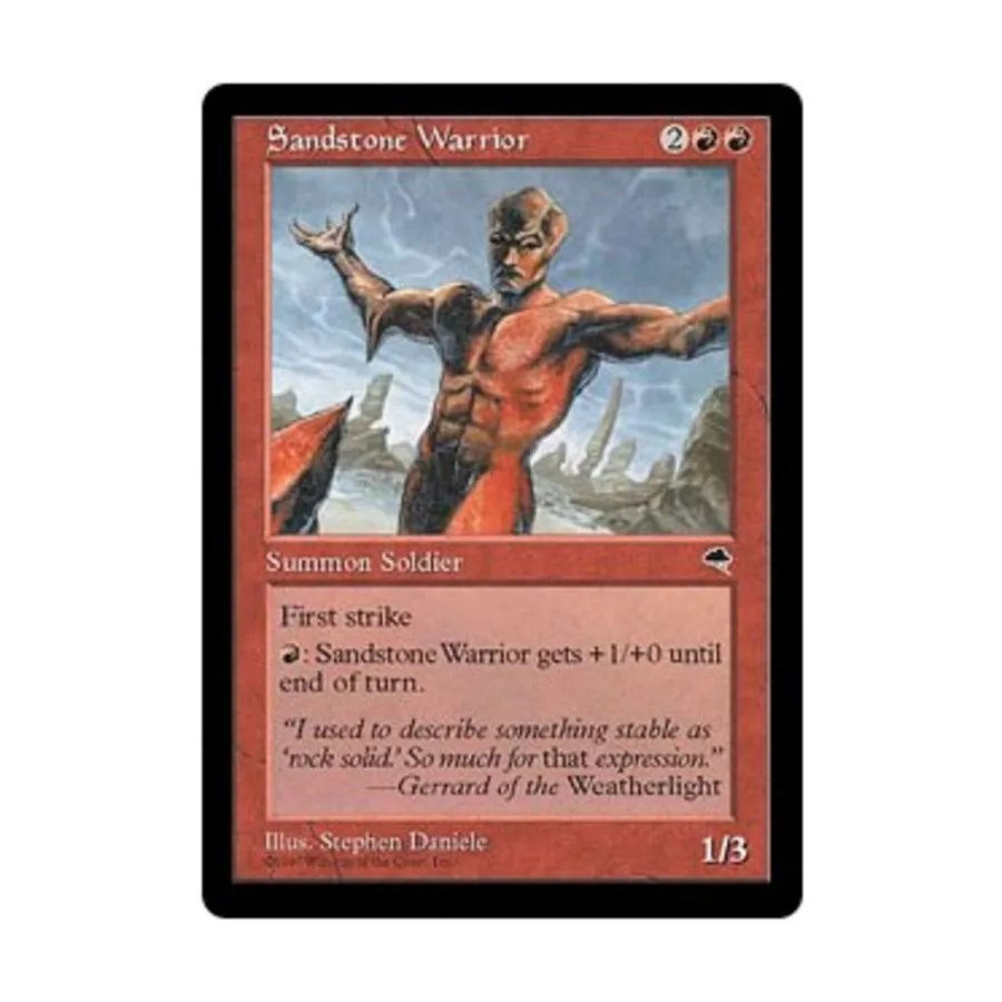 

CCG Песчаниковый воин (клавиша C), MTG - Tempest