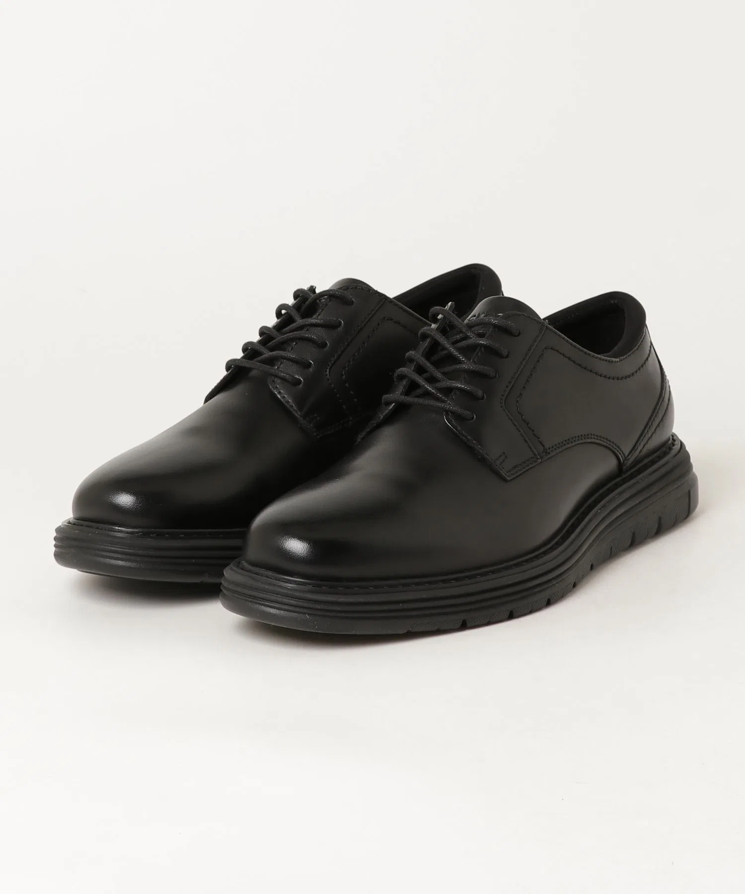 Мужские туфли ROCKPORT Cambridge Ease с кожаным верхом чёрные