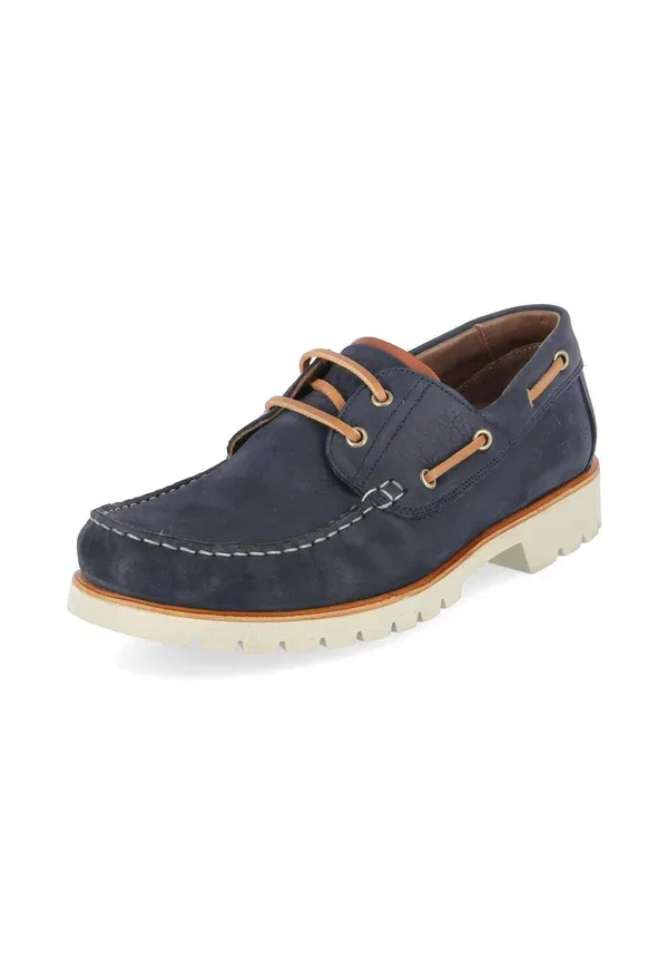 Туфли-мокасины Boat c12 herren mokassins / bootsschuhe boat shoes Panama Jack, синий
