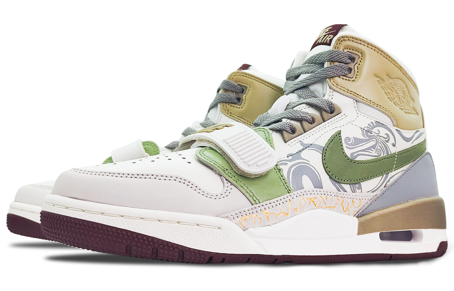 Мужские баскетбольные кроссовки Jordan Legacy 312 Vintage, Gray/White — фото 3