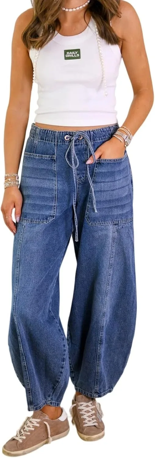 Женские классические джинсовые брюки Versatile High Waist