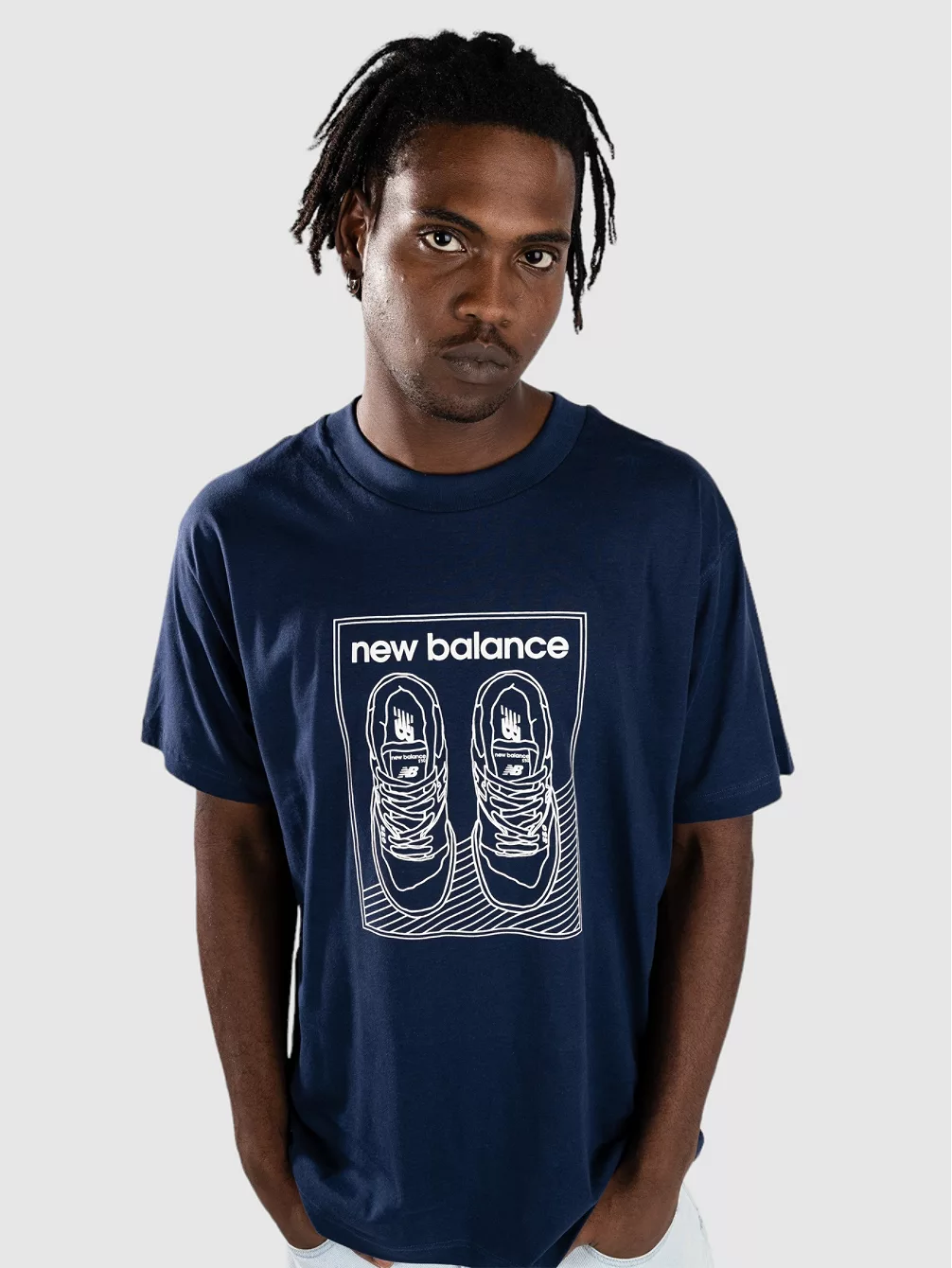

Свободная футболка 550 New Balance, синий