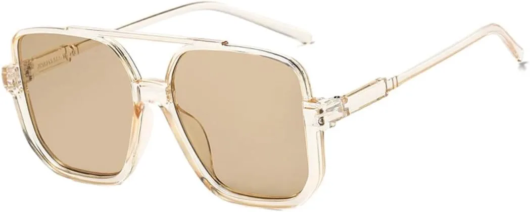 

Солнцезащитные очки с защитой от УФ-излучения UV400 | Большая оправа | Линзы ярких цветов для занятий спортом на открытом воздухе и вождения DSVIGF, Champagne Tea