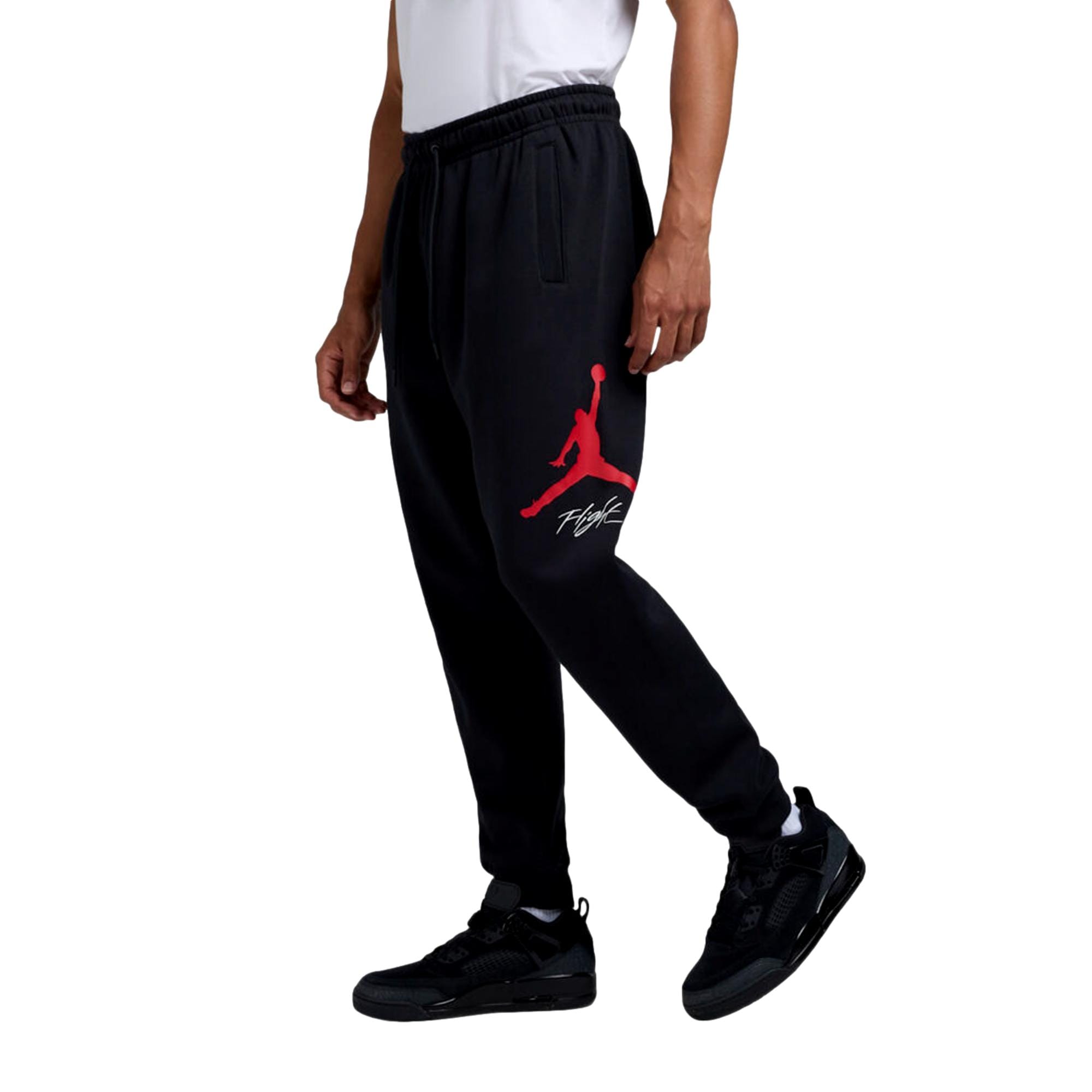 

Штаны Nike Essential Fleece Baseline черные/красные для спортзала FD7345-013 мужские