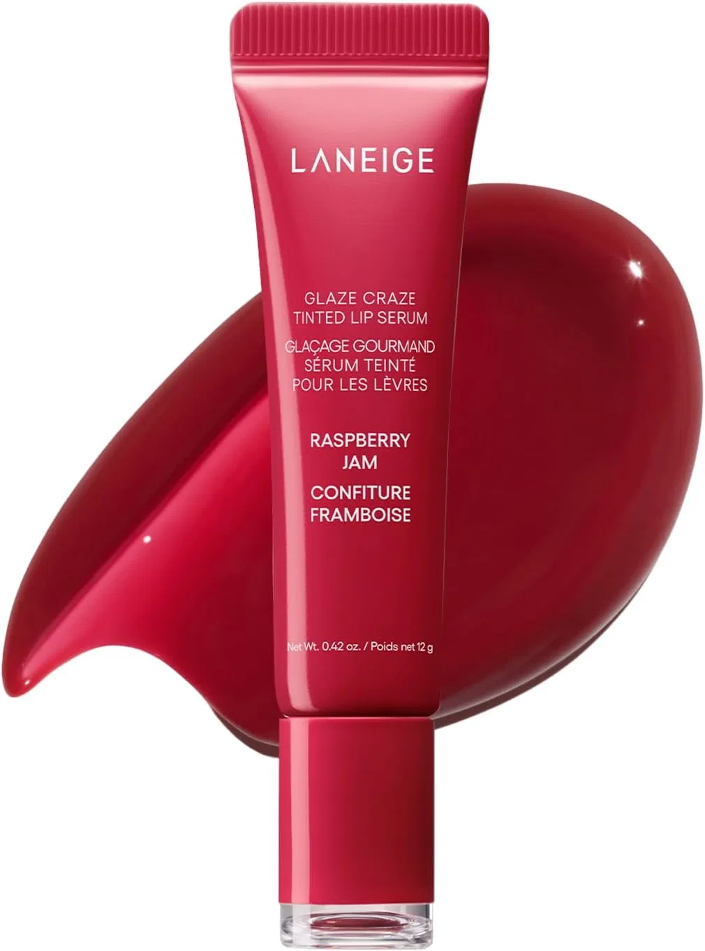 Блеск-тинт для губ Lanage Glaze Tint Lip Serum, Raspberry Jam, 12 г Laneige