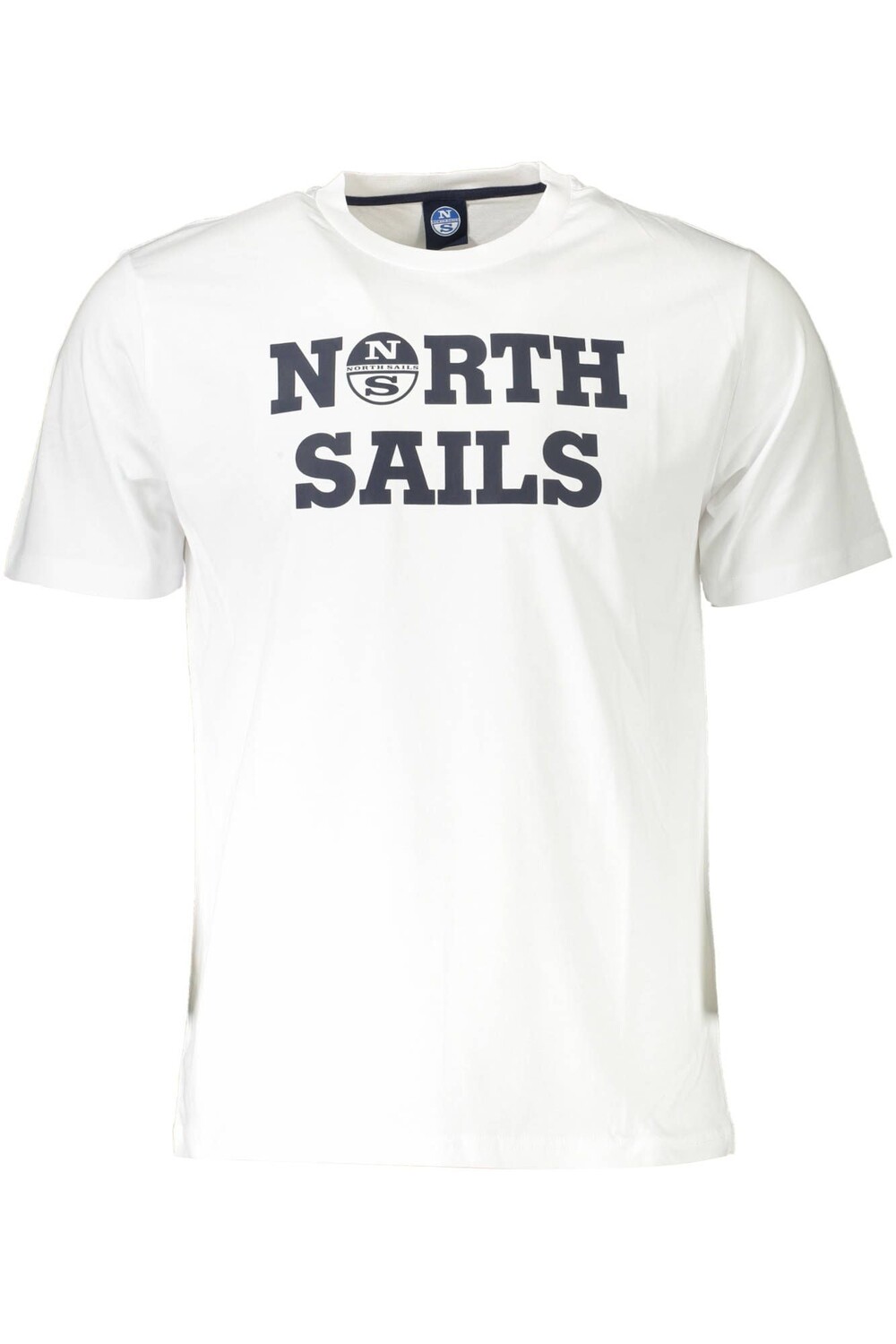 

Мужская элегантная футболка с круглым вырезом North Sails с принтом, белый
