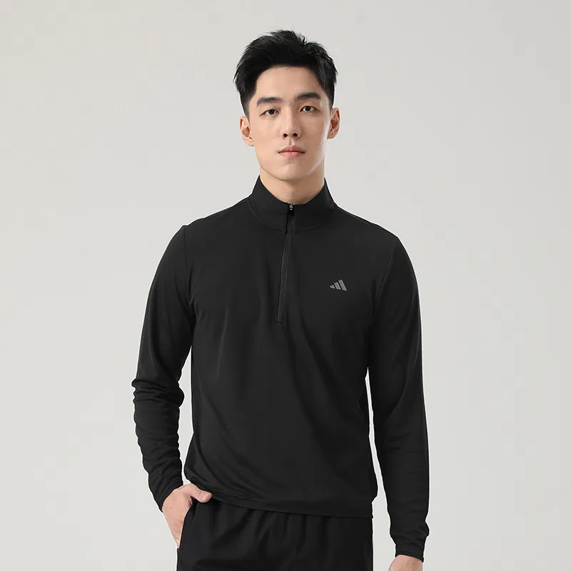Футболка с длинным рукавом мужская Black Adidas — фото 4
