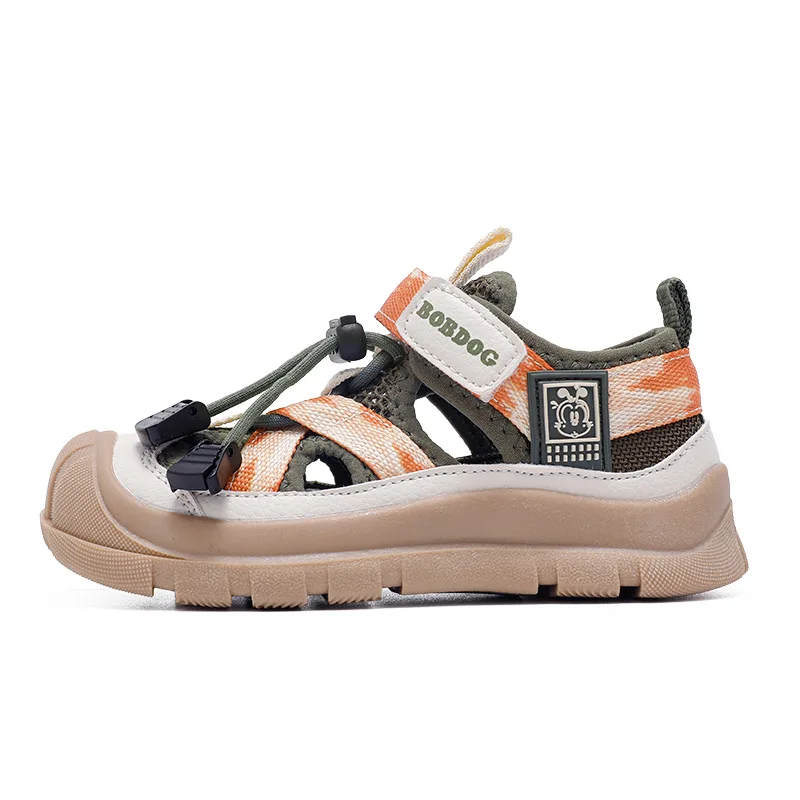 Детские сандалии low top с дышащей легкой амортизацией и поддержкой BOBDOG, Rice/Cherry Blossom Pink — фото 2