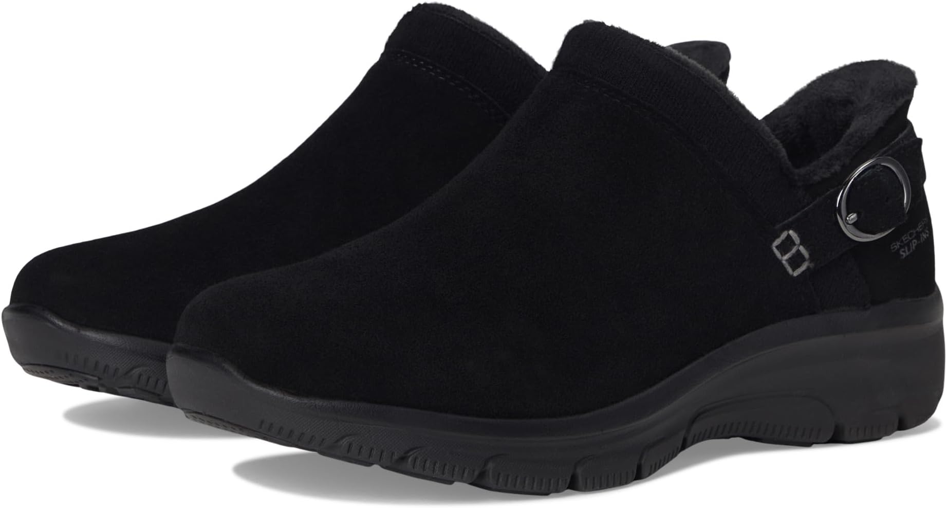 Кроссовки SKECHERS Women's Easy Going - Modern Time Hands Free Slip-ins, Black/Black