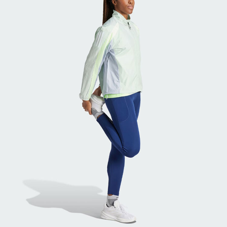 COLORBLOCK Куртка женская льняная зеленая Adidas — фото 4