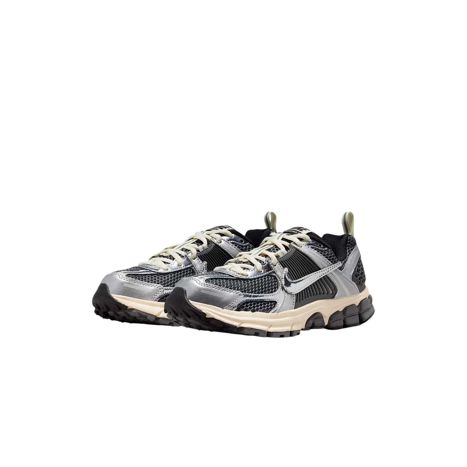 Детские низкие беговые кроссовки Vomero 5, унисекс Nike, iron серый/metal серебро/coconut milk/chromium color — фото 4