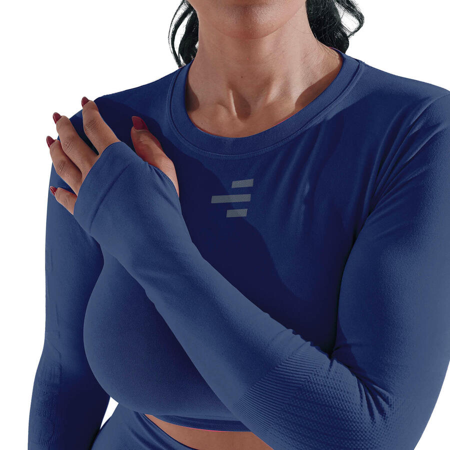 

R-EVENGE Техническая женская майка с длинным рукавом для фитнеса и активного отдыха