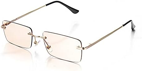 

1 шт. Винтажные прямоугольные солнцезащитные очки с градиентным переходом цвета, унисекс, модные солнцезащитные очки с защитой от УФ-излучения UV400 MTZJH, Style1-light Tea