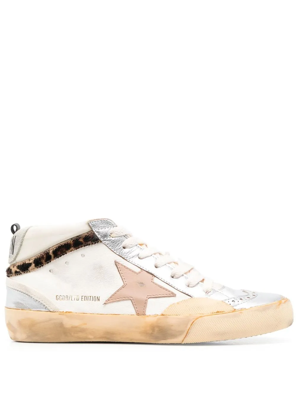 Высокие кеды Mid-Star GOLDEN GOOSE, нейтральный