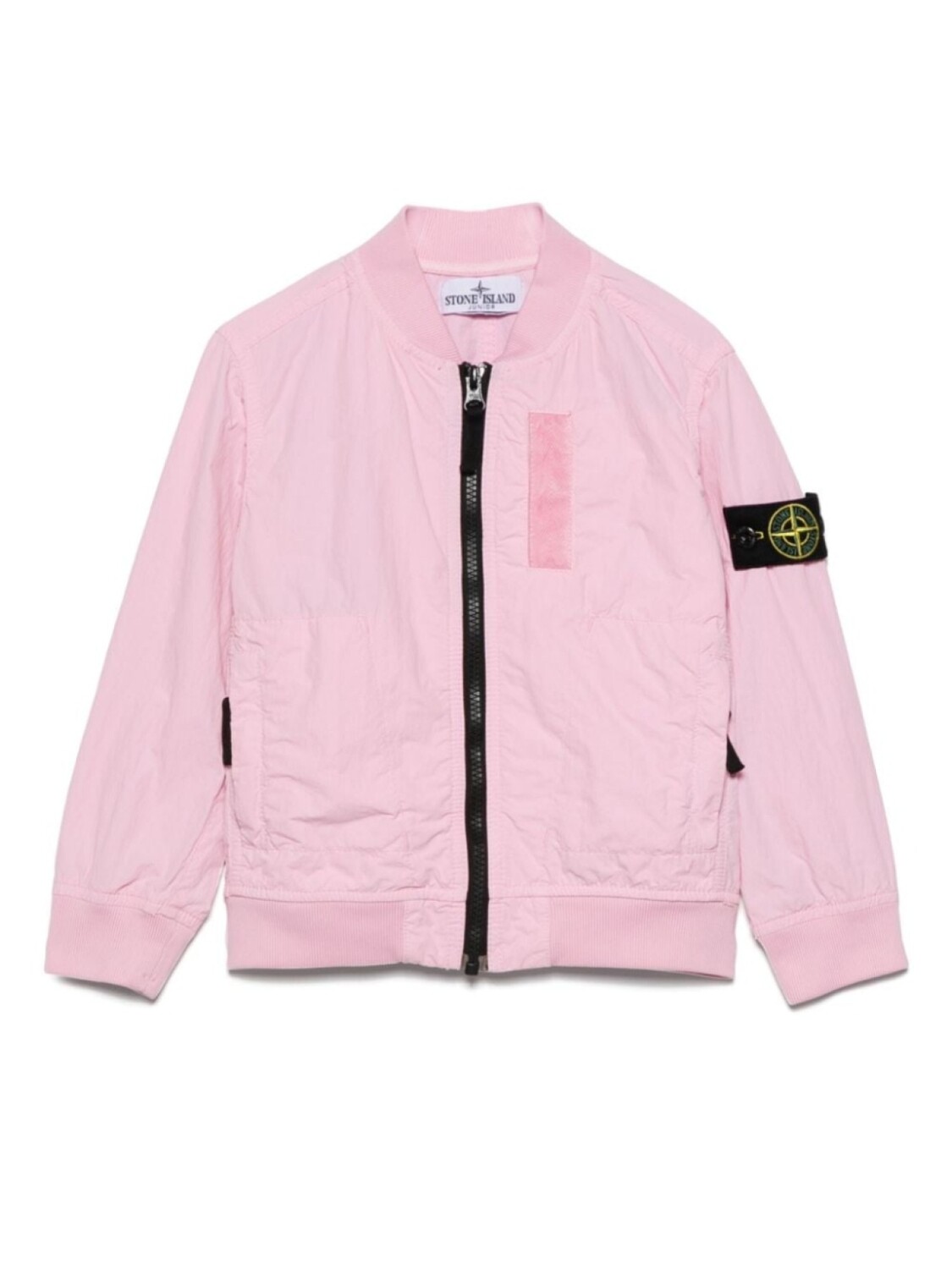 

Бомбер со значком компаса Stone Island Junior, розовый