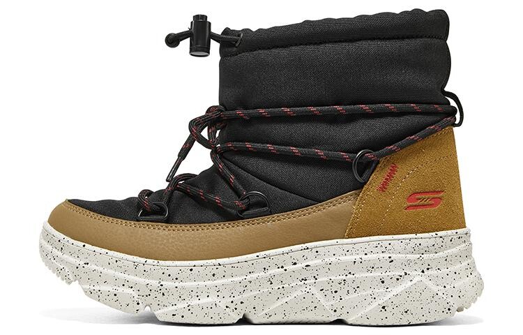 Женские сапоги Skechers Bobs на толстой подошве, коричневый/черный