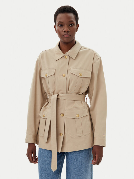 

Переходная куртка стандартного кроя WW0WW45933 Tommy Hilfiger, бежевый