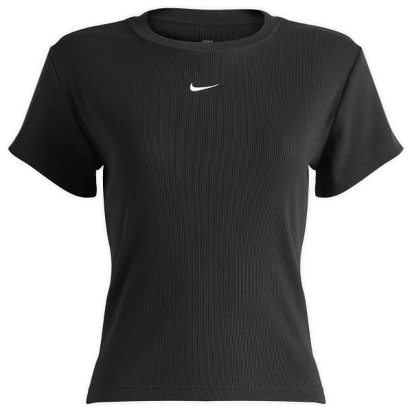 

Облегающая ребристая футболка Nike, черный