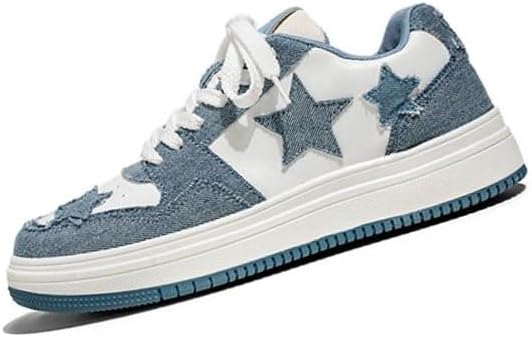 

Мужские модные кроссовки Star с шнуровкой, спортивные кроссовки, удобная обувь для ходьбы, повседневные скейт-кеды, низкие теннисные кроссовки Odipon, синий