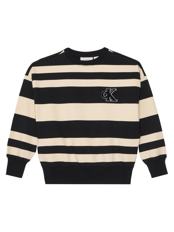 

Свитшот regular fit Striped Modern IB0IB02558 Calvin Klein Jeans, черный