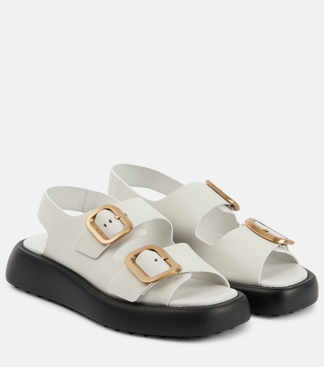 Кожаные сандалии gomba Tod'S, белый