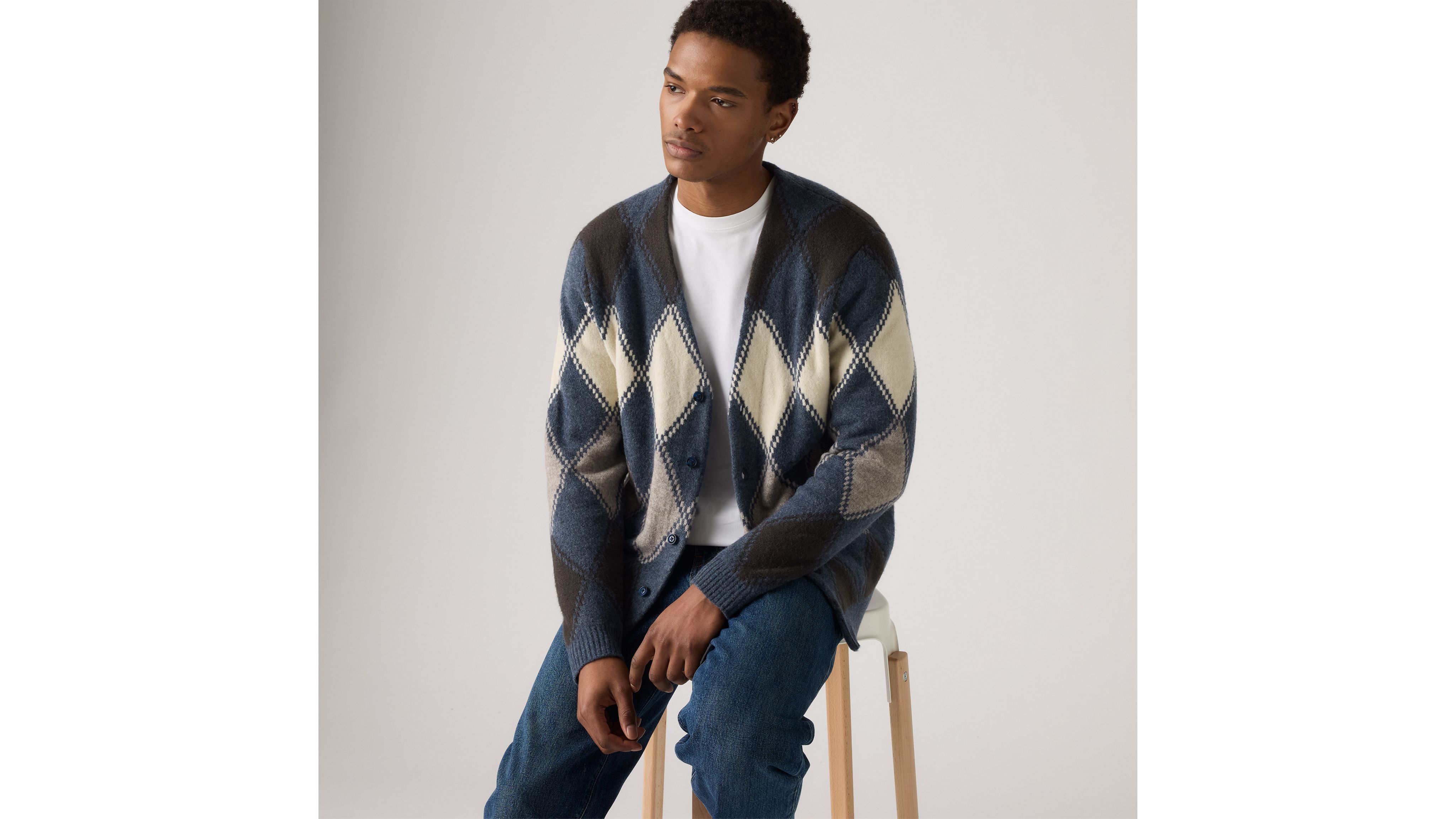 

Кардиган Валенсия Levi's, Jaime Geo Argyle Vintage Indigo - Blue