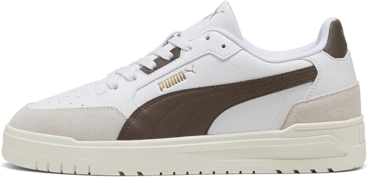 Кроссовки Puma Unisex Shuffle Downtown OG, White Flat Bronze Vapor Gray Brown — фото 4